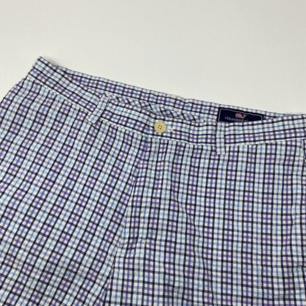Vineyard‎ Vines Seersucker Club Short Chino Plaid Size 34 100% Cotton